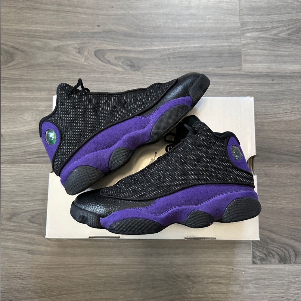 Black and Purple Sneakers